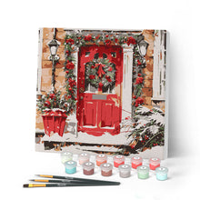 Charger l'image dans la galerie, Mini Peinture par Numéros 20x20cm avec cadre Porte Rouge