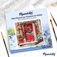 Charger l'image dans la galerie, Mini Peinture par Numéros 20x20cm avec cadre Porte Rouge