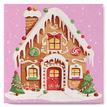 Charger l'image dans la galerie, Mini Peinture par Numéros 20x20cm avec cadre Maison en Pain d'Épice