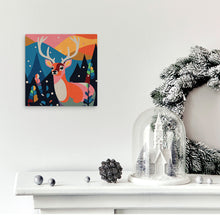 Charger l'image dans la galerie, Mini Peinture par Numéros 20x20cm avec cadre Renne Abstrait