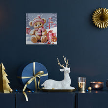 Charger l'image dans la galerie, Mini Peinture par Numéros 20x20cm avec cadre Ours en Peluche et Cadeaux