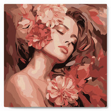 Charger l'image dans la galerie, Mini Peinture par Numéros 20x20cm avec cadre La Belle endormie aux camélias