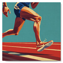 Charger l&#39;image dans la galerie, Mini Peinture par Numéros 20x20cm avec cadre Affiche sportive Athlétisme