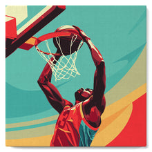 Charger l'image dans la galerie, Mini Peinture par Numéros 20x20cm avec cadre Affiche sportive Basket
