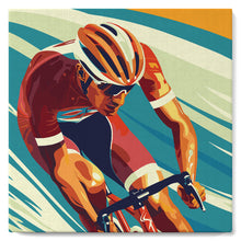 Charger l&#39;image dans la galerie, Mini Peinture par Numéros 20x20cm avec cadre Affiche sportive Cyclisme