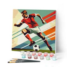 Charger l'image dans la galerie, Mini Peinture par Numéros 20x20cm avec cadre Affiche sportive Football