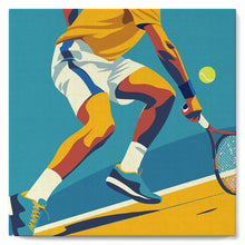 Charger l&#39;image dans la galerie, Mini Peinture par Numéros 20x20cm avec cadre Affiche sportive Tennis