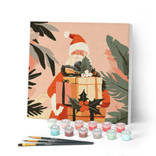 Charger l'image dans la galerie, Mini Peinture par Numéros 20x20cm avec cadre Cadeau du Père Noël