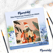 Charger l'image dans la galerie, Mini Peinture par Numéros 20x20cm avec cadre Cadeau du Père Noël