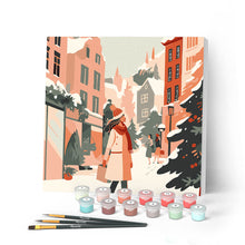 Charger l'image dans la galerie, Mini Peinture par Numéros 20x20cm avec cadre Achats d'hiver