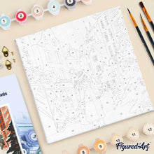 Charger l'image dans la galerie, Mini Peinture par Numéros 20x20cm avec cadre Achats d'hiver