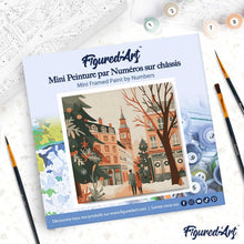 Charger l'image dans la galerie, Mini Peinture par Numéros 20x20cm avec cadre Noël à Londres