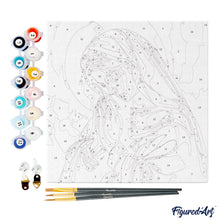 Charger l&#39;image dans la galerie, Mini Peinture par Numéros 20x20cm avec cadre Marie en Prière