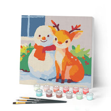 Charger l'image dans la galerie, Mini Peinture par Numéros 20x20cm avec cadre Amis de Fêtes