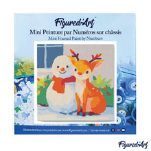 Charger l&#39;image dans la galerie, Mini Peinture par Numéros 20x20cm avec cadre Amis de Fêtes