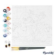 Charger l&#39;image dans la galerie, Mini Peinture par Numéros 20x20cm avec cadre Amis de Fêtes