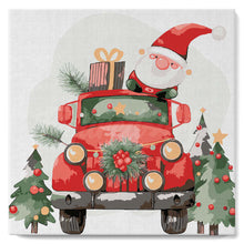 Charger l'image dans la galerie, Mini Peinture par Numéros 20x20cm avec cadre Camion du Père Noël