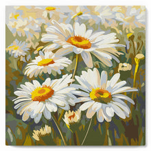 Charger l'image dans la galerie, Mini Peinture par Numéros 20x20cm avec cadre Marguerites