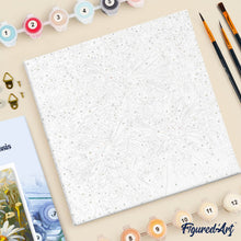 Charger l'image dans la galerie, Mini Peinture par Numéros 20x20cm avec cadre Marguerites