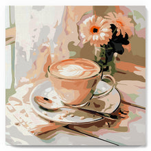 Charger l'image dans la galerie, Mini Peinture par Numéros 20x20cm avec cadre Café du matin