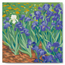 Charger l'image dans la galerie, Mini Peinture par Numéros 20x20cm avec cadre Van Gogh - Iris
