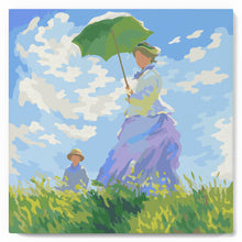 Charger l'image dans la galerie, Mini Peinture par Numéros 20x20cm avec cadre La Promenade - Monet