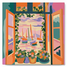 Charger l'image dans la galerie, Mini Peinture par Numéros 20x20cm avec cadre La Fenêtre ouverte - Matisse