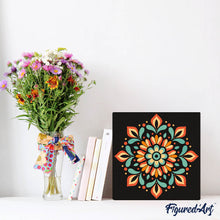 Charger l'image dans la galerie, Mini Peinture par Numéros 20x20cm avec cadre Mandala d'Automne