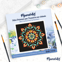 Charger l'image dans la galerie, Mini Peinture par Numéros 20x20cm avec cadre Mandala d'Automne
