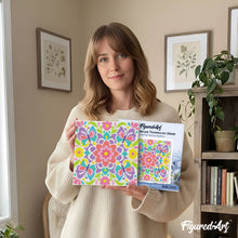 Charger l'image dans la galerie, Mini Peinture par Numéros 20x20cm avec cadre Mandala papillon