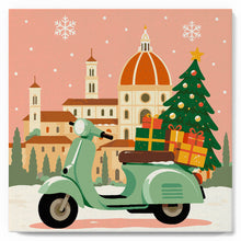 Charger l'image dans la galerie, Mini Peinture par Numéros 20x20cm avec cadre Noël à Florence