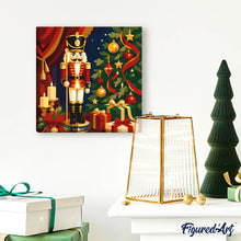 Charger l'image dans la galerie, Mini Peinture par Numéros 20x20cm avec cadre Casse-Noisette de Noël