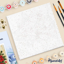 Charger l'image dans la galerie, Mini Peinture par Numéros 20x20cm avec cadre Étoiles de Noël