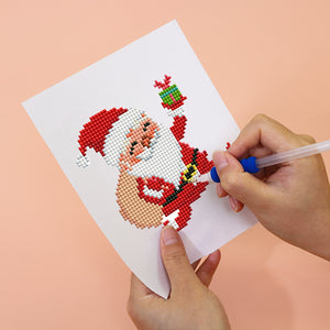 Mini Diamond Painting 15x20cm (6 pièces) - Noël Festif