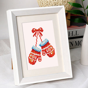 Mini Diamond Painting 15x20cm (6 pièces) - Classiques de Noël