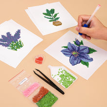Charger l&#39;image dans la galerie, Mini Diamond Painting 15x20cm (6 pièces) - Flore et Plantes en Pot