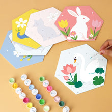 Charger l'image dans la galerie, Mini Série Peinture par Numéros - Hexagones (6 pièces) - Jardin Animalier