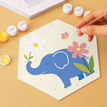 Charger l'image dans la galerie, Mini Série Peinture par Numéros - Hexagones (6 pièces) - Jardin Animalier