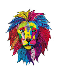 Charger l&#39;image dans la galerie, Puzzle 2D en Bois - Jeune Lion