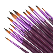 Charger l'image dans la galerie, Accessoires de Peinture par Numéros - Kit de 12 pinceaux multi-tailles