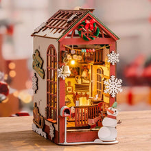 Charger l&#39;image dans la galerie, Book Nook - Scène intérieure de Noël