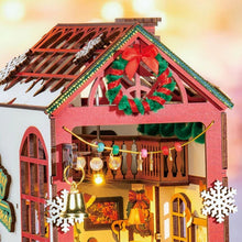 Charger l&#39;image dans la galerie, Book Nook - Scène intérieure de Noël