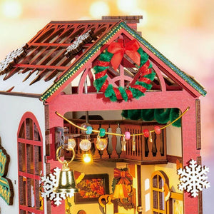 Book Nook - Scène intérieure de Noël