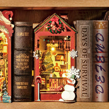 Charger l&#39;image dans la galerie, Book Nook - Scène intérieure de Noël