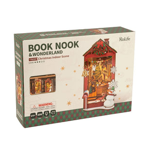 Book Nook - Scène intérieure de Noël