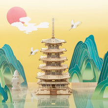 Charger l&#39;image dans la galerie, Puzzle 3D Pagode à cinq étages