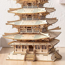 Charger l&#39;image dans la galerie, Puzzle 3D Pagode à cinq étages