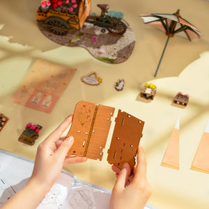 Puzzle 3D Chariot de Fleurs