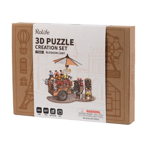 Puzzle 3D Chariot de Fleurs