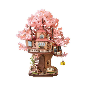 Puzzle 3D Maison dans l'Arbre de Sakura